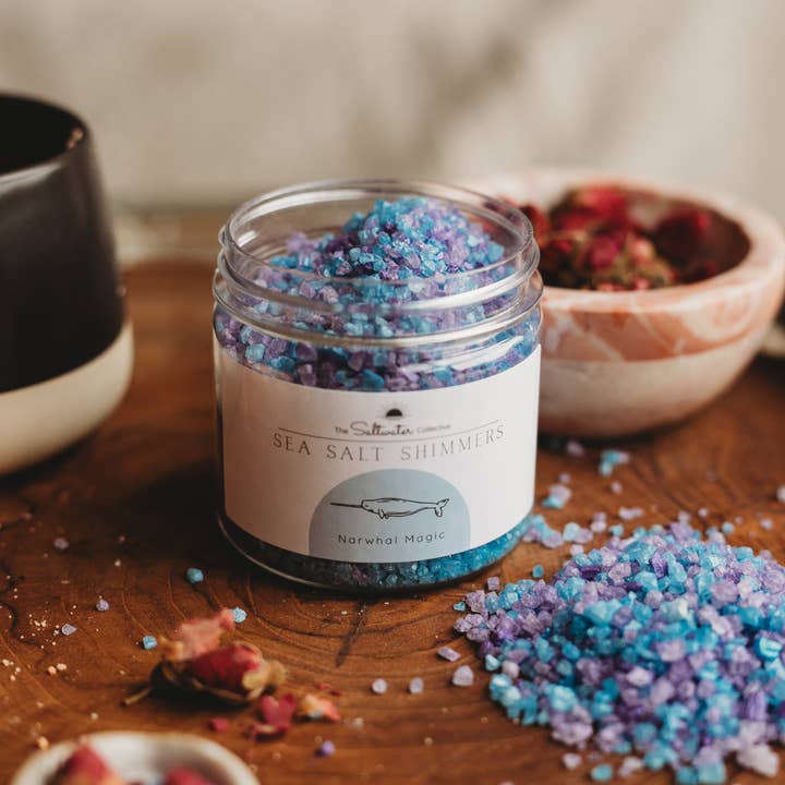 The Saltwater Collective - Wholesale Bath salts - Narwhal Magic - Sea Salt Shimmers SMALL5