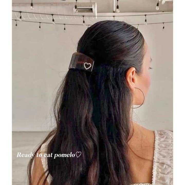 LadyJuneAccessories - Wholesale Barrette - Women's - Tortoise Shell Crystal Barrettes – Retro Hair Clip15