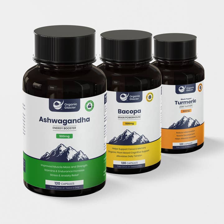 3 Bottle - Capsule Variety Pack for wholesale by Organic Glacier