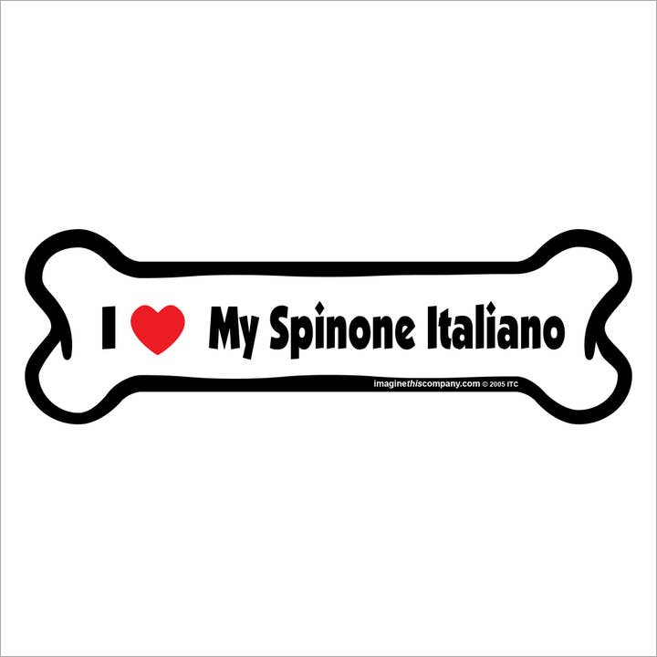 Ich liebe meinen Spinone Italiano - Knochen-Auto-Magnet für den Großhandel von Imagine This Company