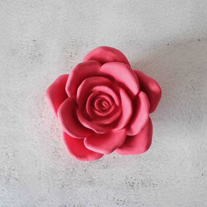 44 - Quarenta44Quatro - Wholesale Decorative Tabletop Object - Rosa Aberta de Gesso2