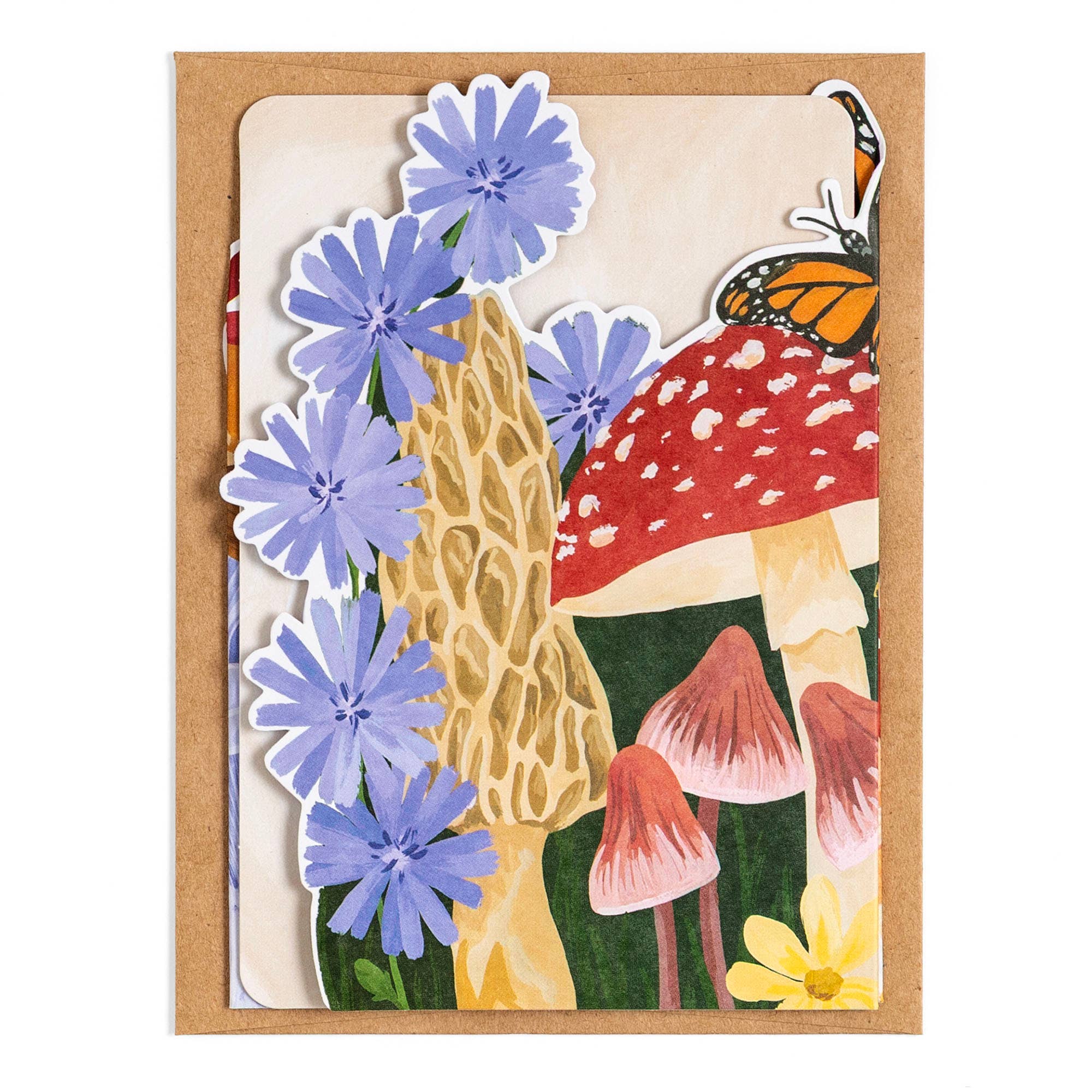 1canoe2 | One Canoe Two Paper Co. - Vente Carte de vœux classique - Carte de vœux accordéon Champignons du sous-bois2