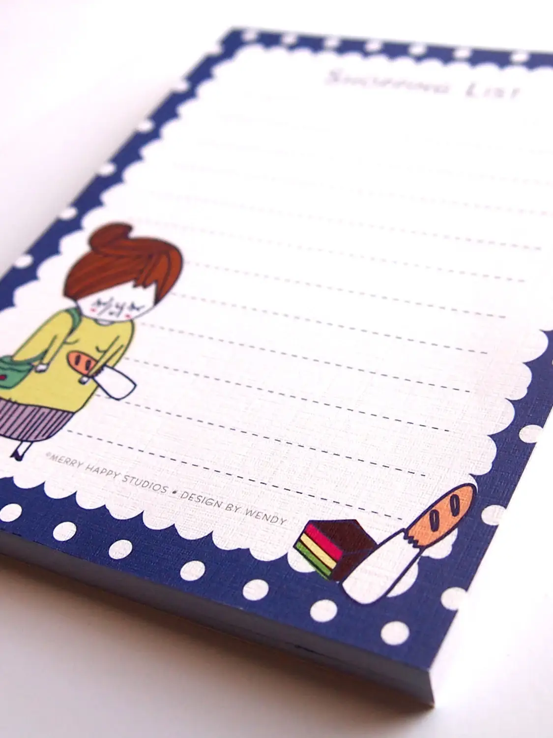 Merry Happy Studios - Wholesale Notepad - Nona Shopping Notepad1