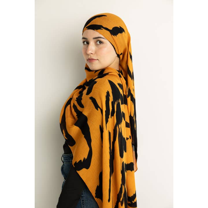 Bella Hijabs - Wholesale Hijab - Women's - Modal Hijab - Tiger Stripes3
