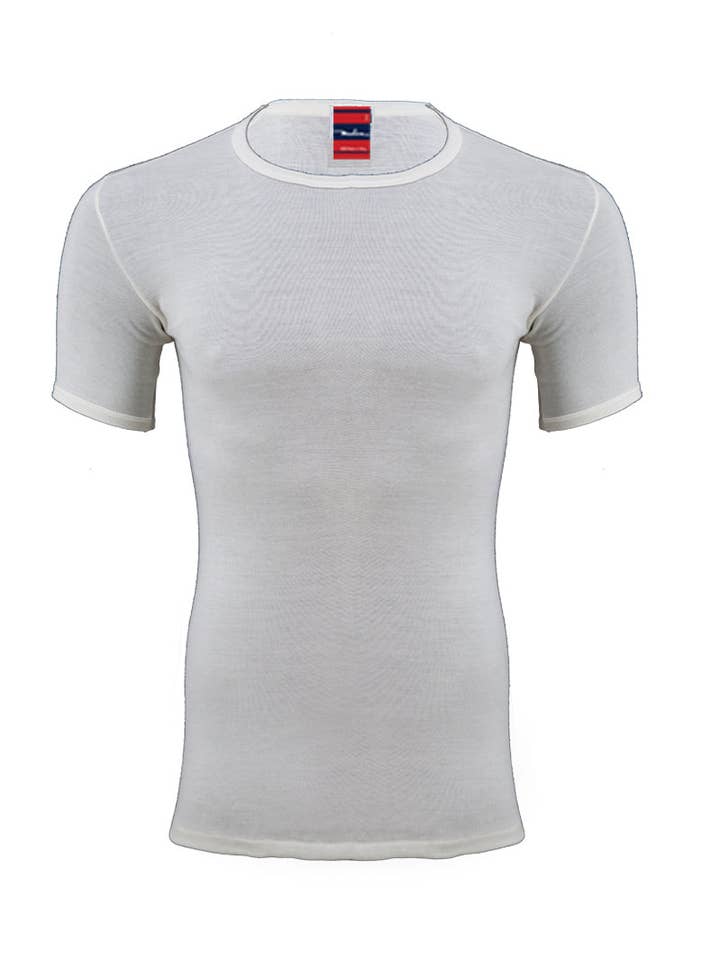 white Alassio Mezza Manica - 80% virgin wool and 20% polypropylene for wholesale on Faire1