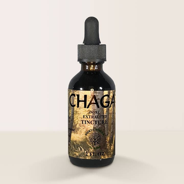 Chaga Mushroom Tincture - Dual Extraction for wholesale by Northwoods Tea & Herb LLC