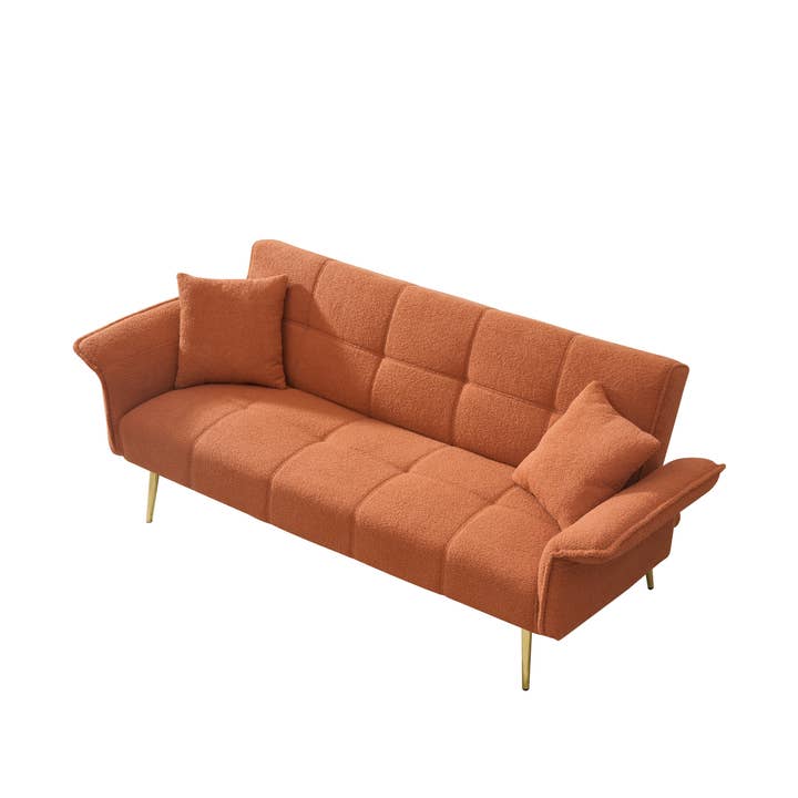 39F Inc. - Wholesale Sofa - 70.1" Futon Sofa Bed - Convertible w/ Folding Armrests20