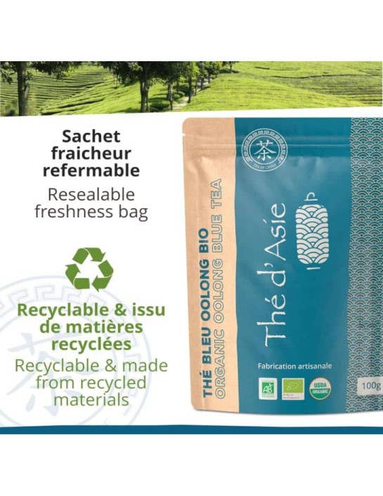 Khla - L'épicerie du Mékong - Vente Thé en vrac - Thé bleu - Oolong - Biologique - en vrac - 100g4