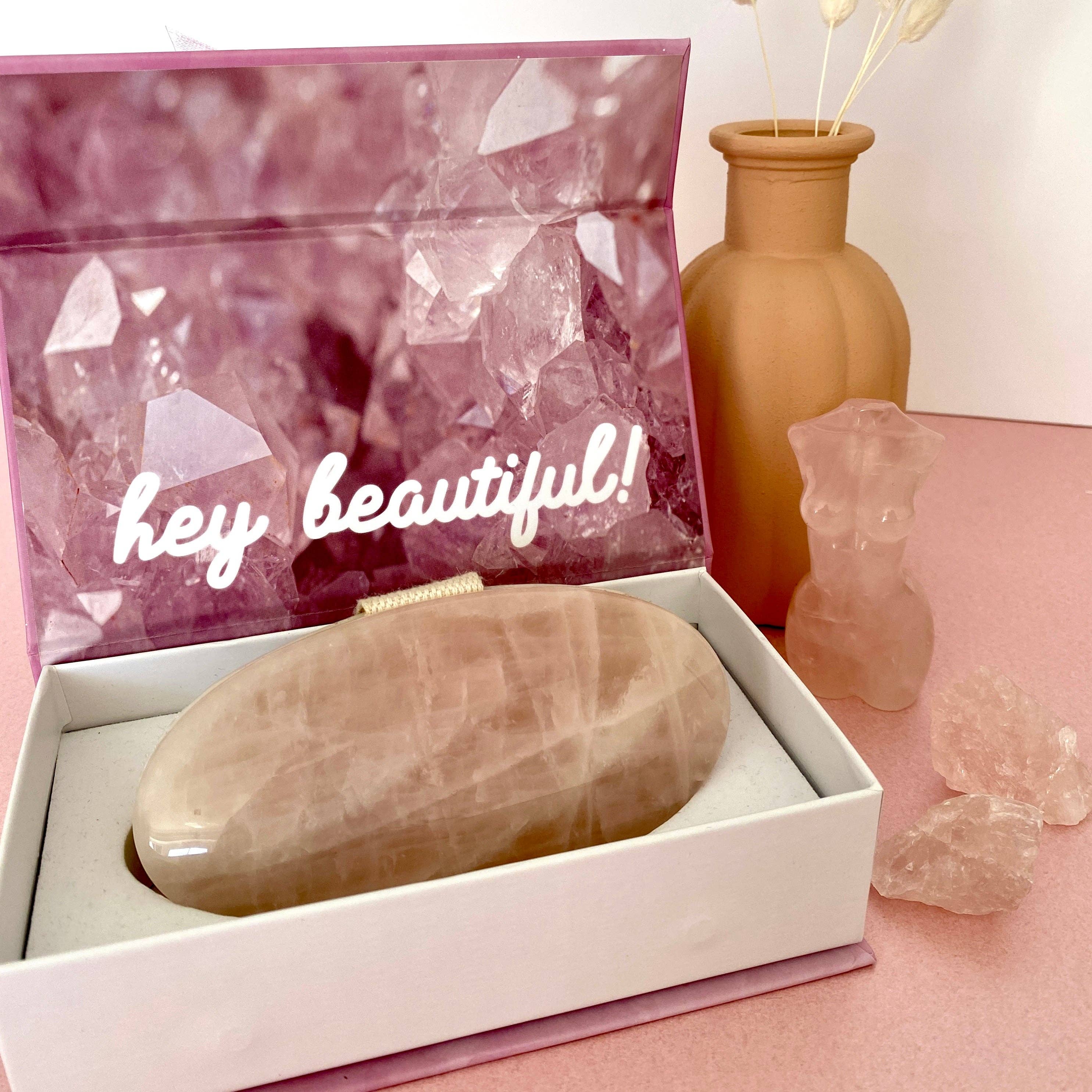 Aquamarina Beauty - Wholesale Bath & Body Set - Rose Quartz Body Brush2