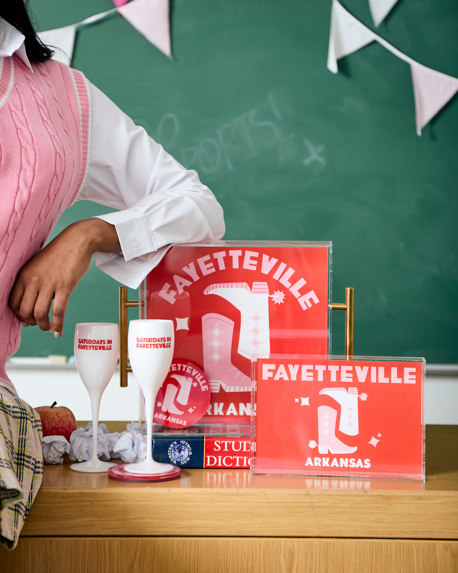 Tart By Taylor - Wholesale Serving Tray - Fayetteville | Large Acrylic Tray With Gold Handles2