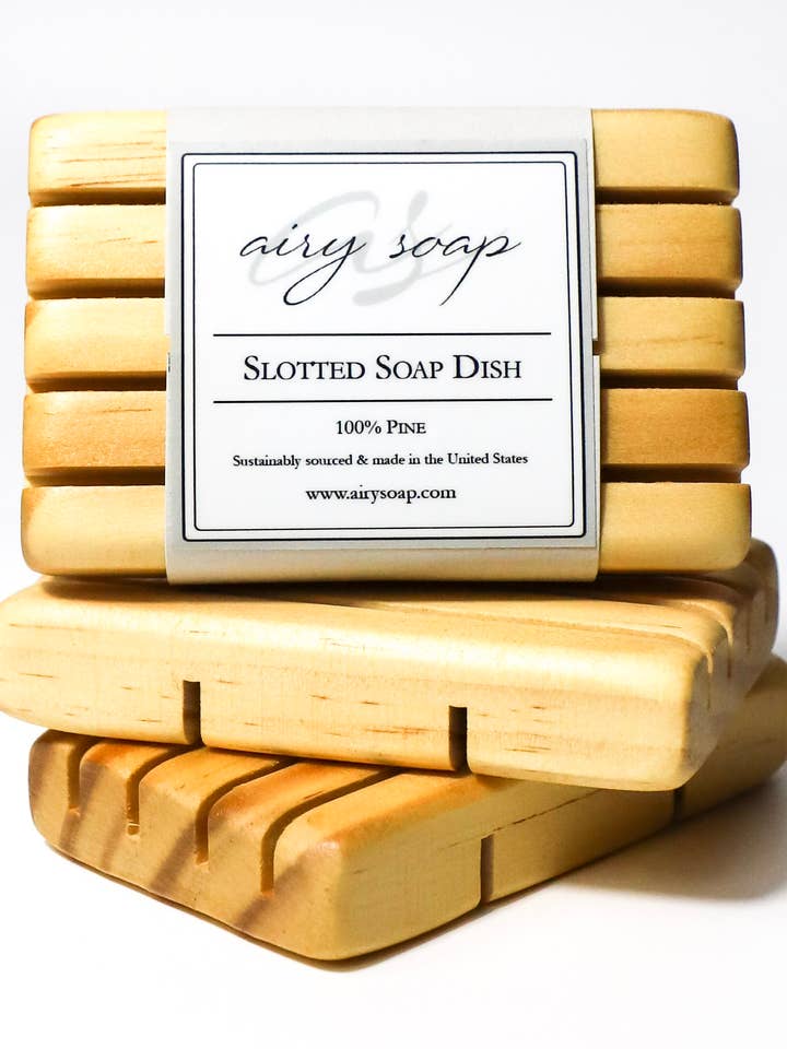Slotted Soap Dish for wholesale by Airy Soap