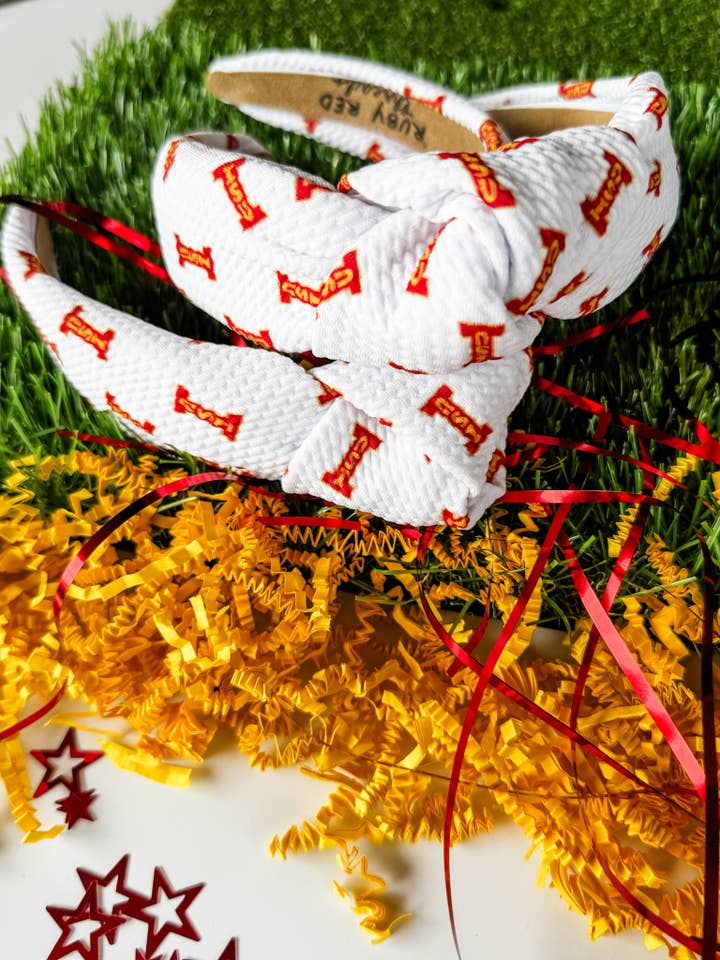 Iowa State Structured Headband for wholesale by Ruby Red Threads