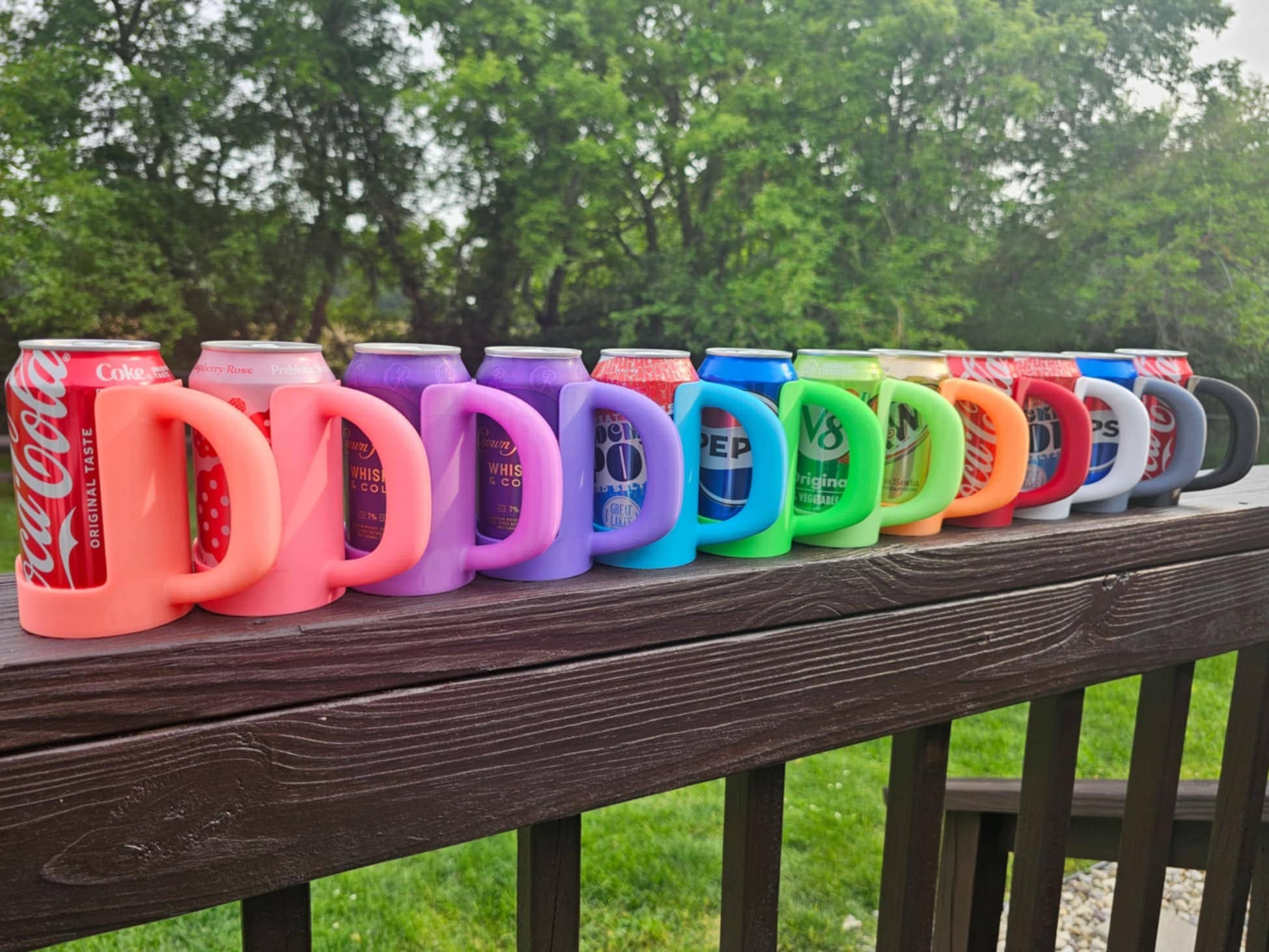 BD Lasers INC. - Wholesale Drink Huggers & Koozies - 12 oz. Standard Can Holder Handle, Soda Pop Holder1