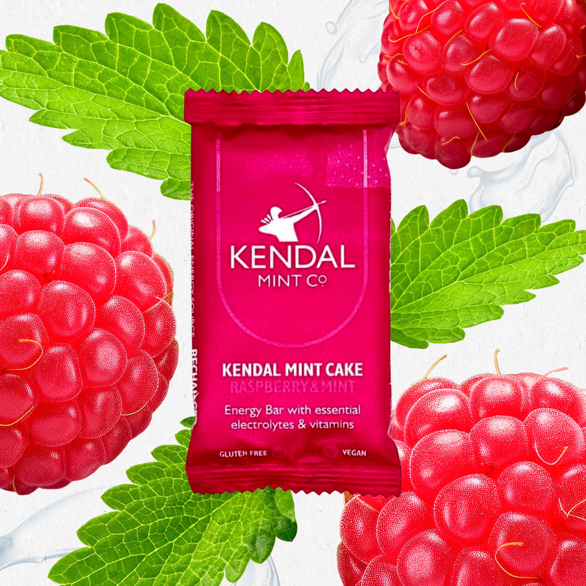 Kendal Mint Co® – wholesale Snack bar – KMC NRG BAR Kendal Mint Cake Pocket-sized Energy Bar - Raspberry & Mint8