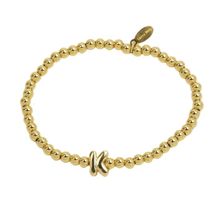 Savvy Bling - Wholesale Beaded Bracelet - Initial Bubble Bracelet11