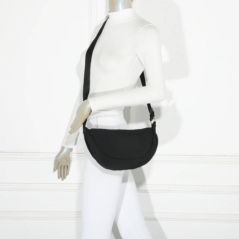 Gallantry – wholesale Midjeväska - Dam – Gallantry Moonline (R-1951) halv-måneformad väska i lättviktsnylon14