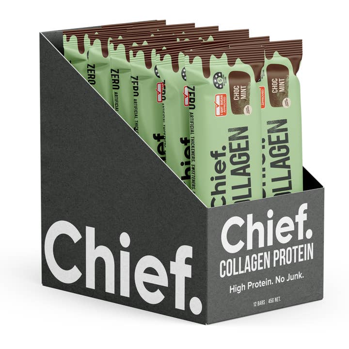 Collagen Protein Choc Mint Bar (12 bars) and other Purchase Wholesale musashi protein. Free Returns & Net 60 Terms on Faire trending on Faire.