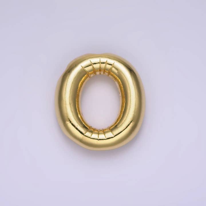 Aim Eternal - Wholesale Individual charm/pendant - 14K Gold Filled 20mm Chubby Balloon Initial Letter Pendant | A1067-A107914