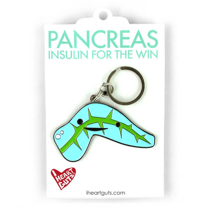 I Heart Guts | Organ Plushies Wholesale - Wholesale Keychain - Unisex - Pancreas Keychain - Insulin for the Win