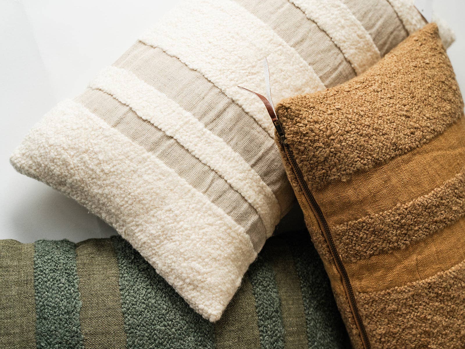 Co.House Designs - Wholesale Lumbar Pillow - Boucle Stripe Lumbar Pillow4