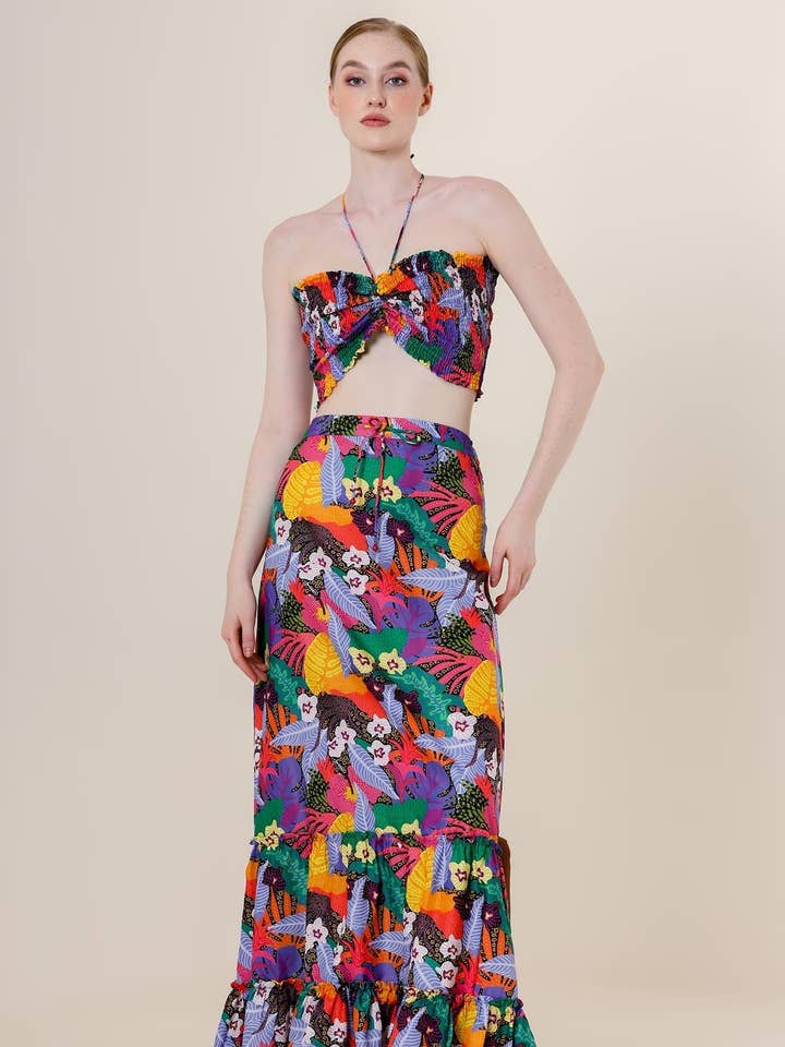 Falda larga morada oscura para venta al por mayor de Kyle x Shahida