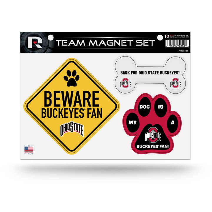 Ohio State Team Pet Magnet Set for wholesale by Rico Industries