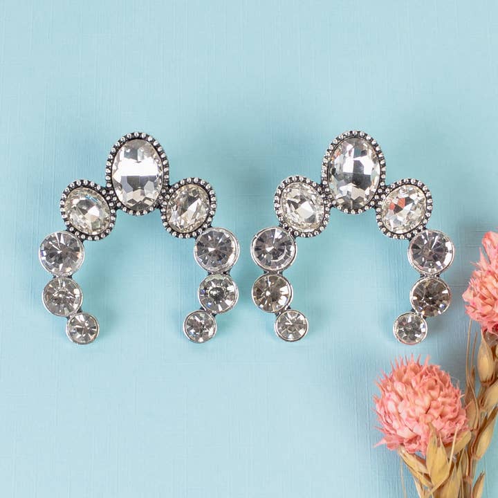 Crystal Squash Blossom Earrings for wholesale by Your Fashion Wholesale