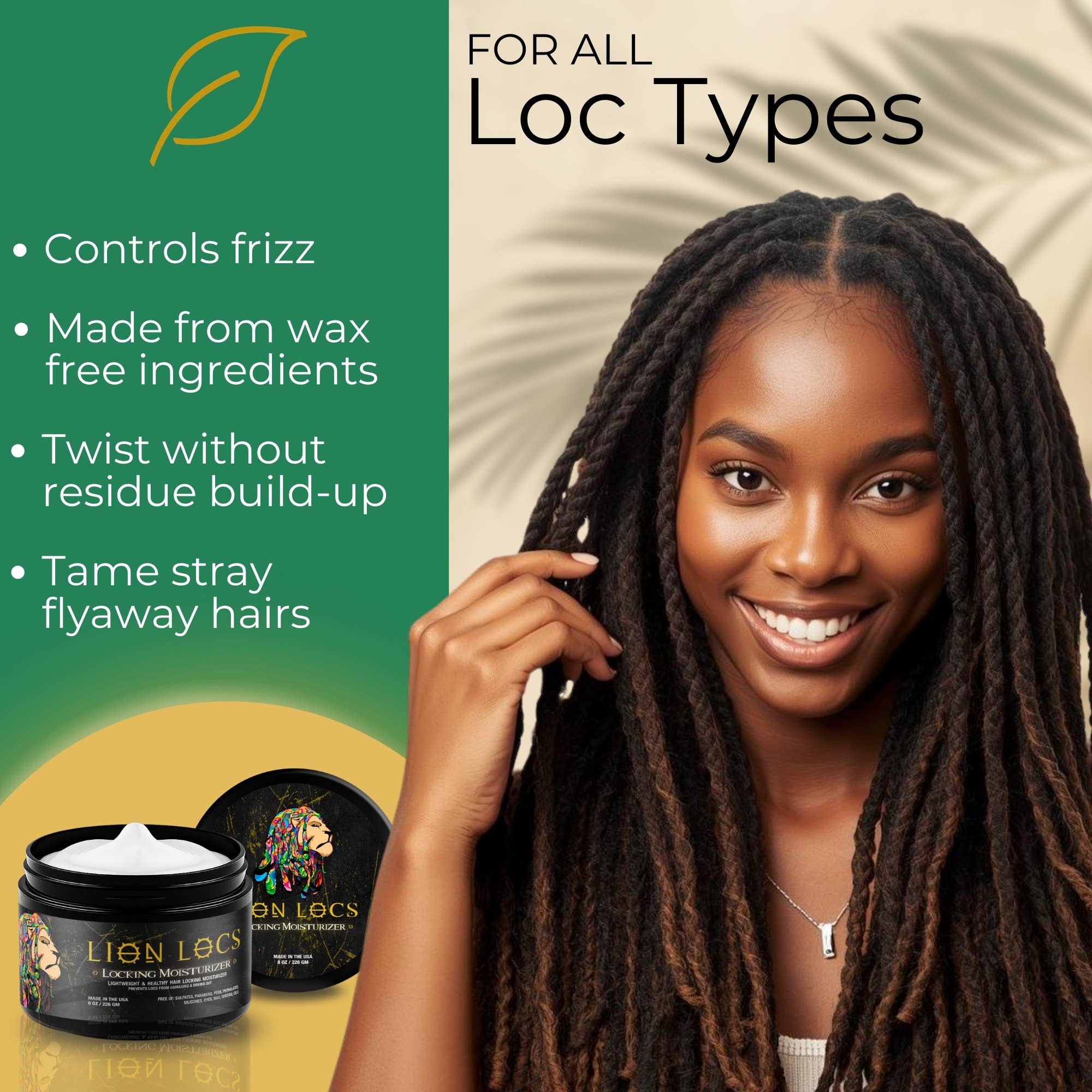 Lion Locs LLC - Wholesale Hair Styling Gel/Mousse - Lion Locs Locking Moisturizer Gel / Cream2