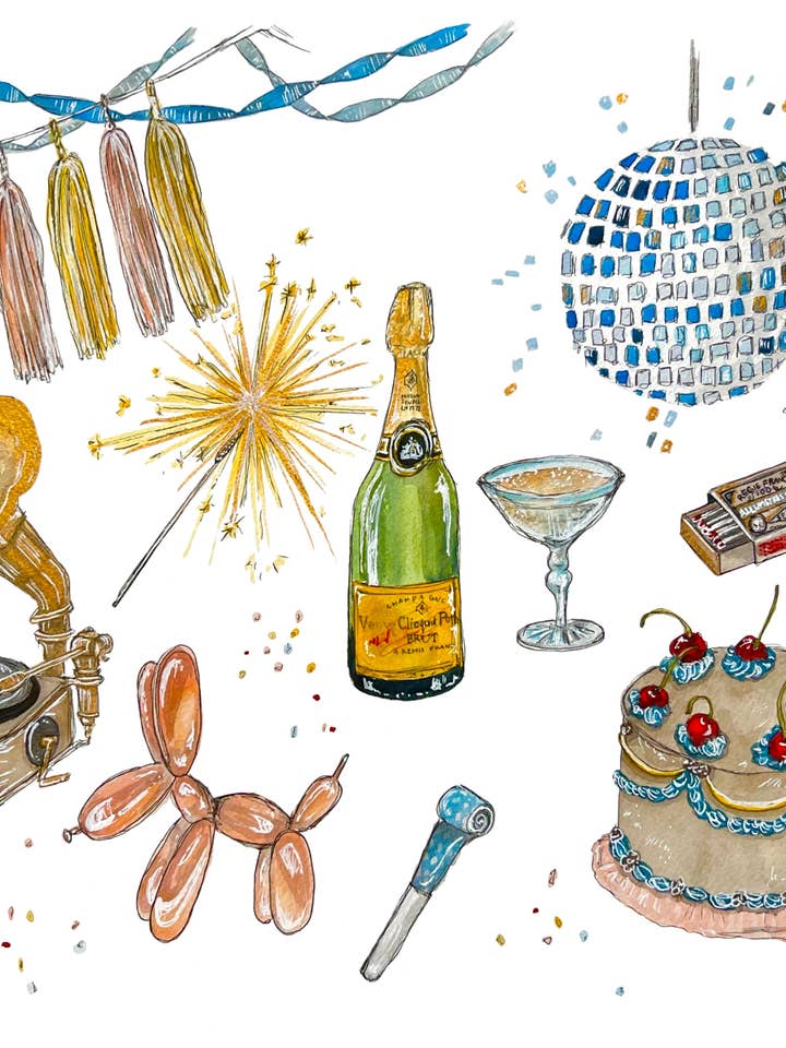 Vintage Party Art Print Art Print por atacado de artxnikki