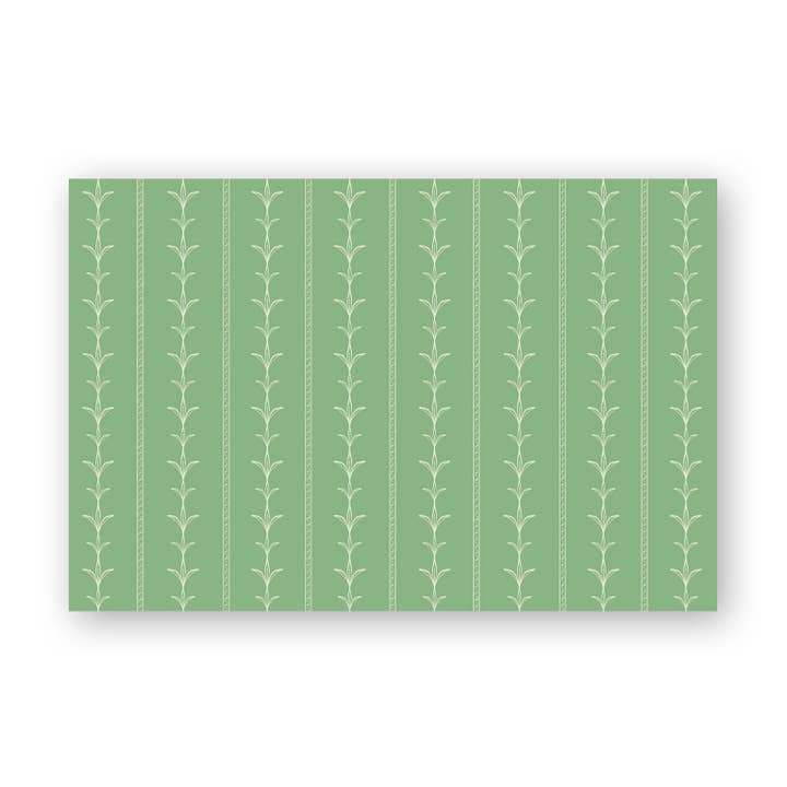 Palm Court Stripe Green Placemats for wholesale by Dogwood Hill