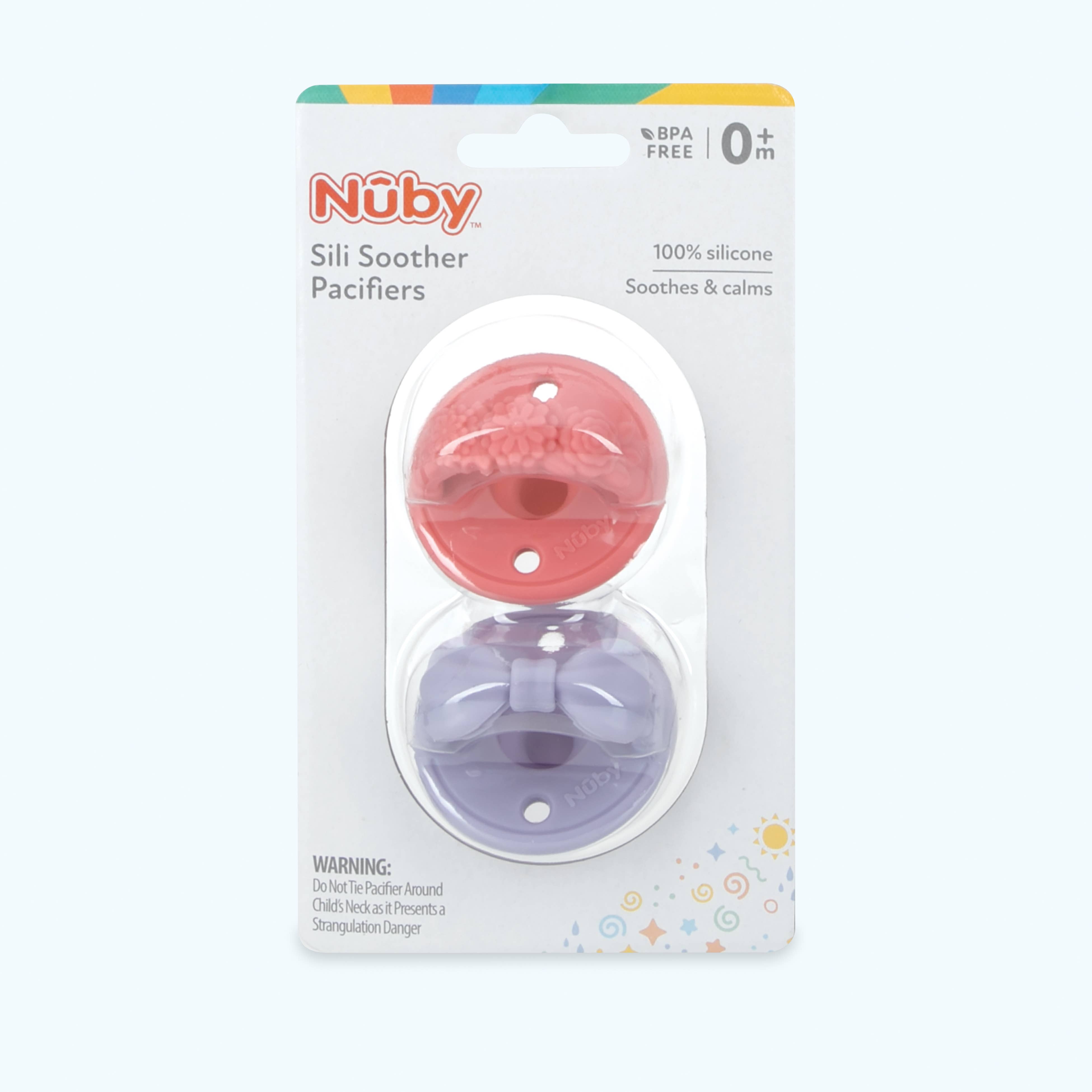 Nuby - Wholesale Pacifier - Baby - 3-D Sili Soother Pacifiers, 100% Silicone, 0+ Months6