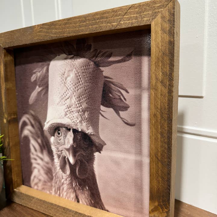 The Broken Board – Großhandel Wandkunst-Set – Lustiges Hühner-Badezimmerbild2