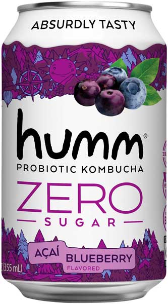 Hudson Meat Company - Wholesale Kombucha - KOMBUCHA ZERO ACAI BLUEBERRY     -     HUMM KOMBUCHA0