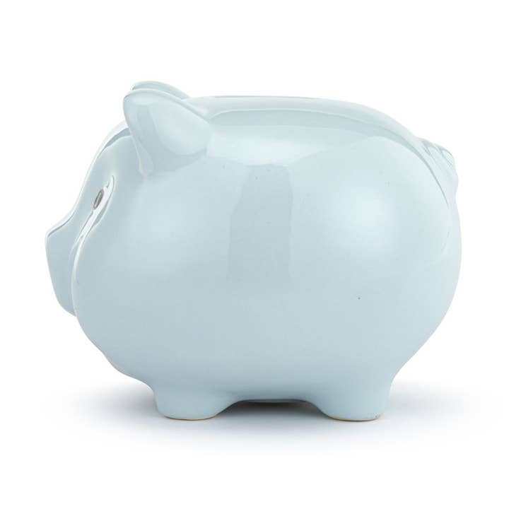 Blue Ceramic Classic Piggy Bank - 7x5.5x6in and other Purchase Wholesale piggy banks. Free Returns & Net 60 Terms on Faire trending on Faire.