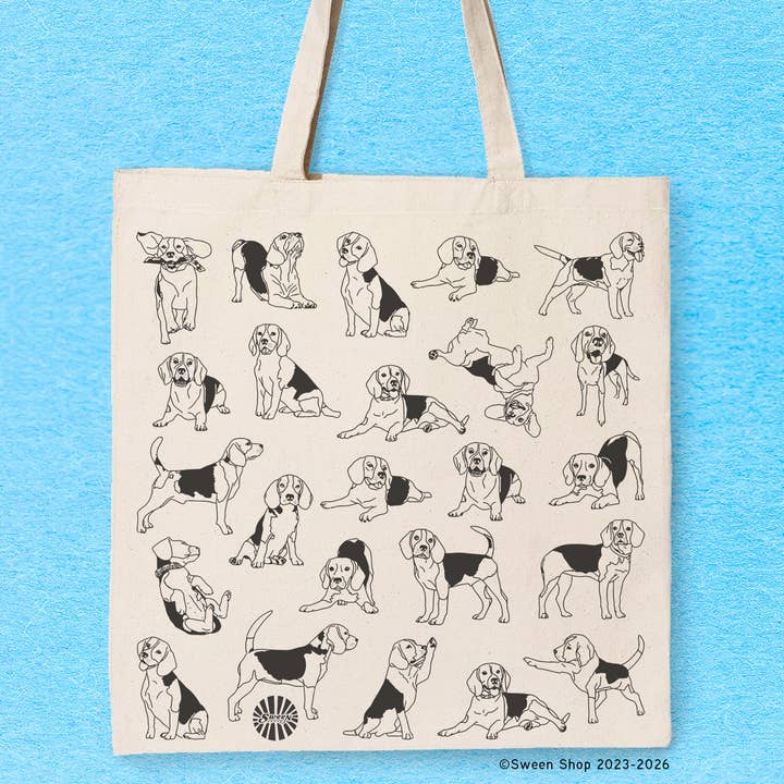 Sween Shop – Großhandel Tragetasche – Unisex – Beagle Haustier Hund Baumwoll-Canvas Tragetasche0