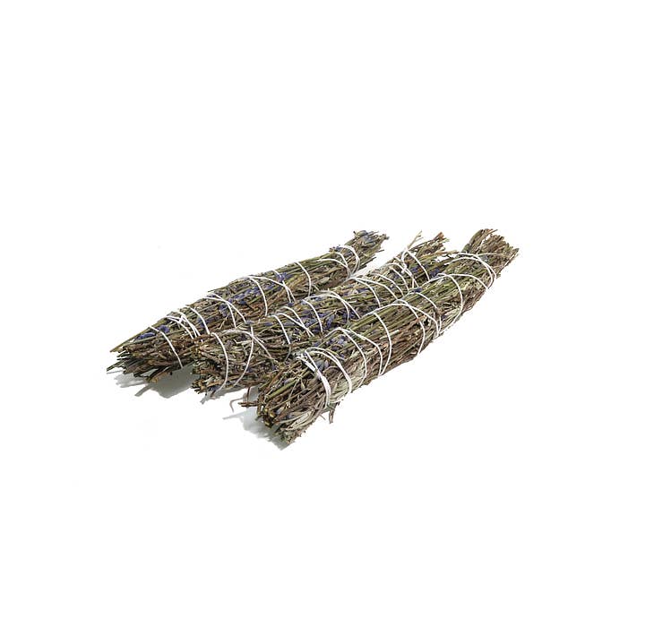 Peace Streaks - Wholesale Smudge Stick - Lavender 6" Smudge & Cleanse Stick - 3 Pack