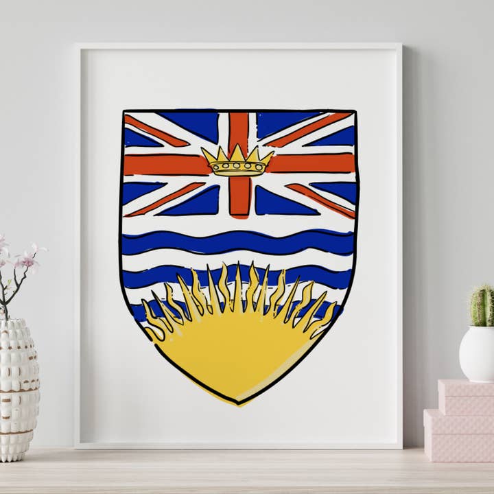 British Columbia Canadese Crest voor wholesale door Made By Maggie