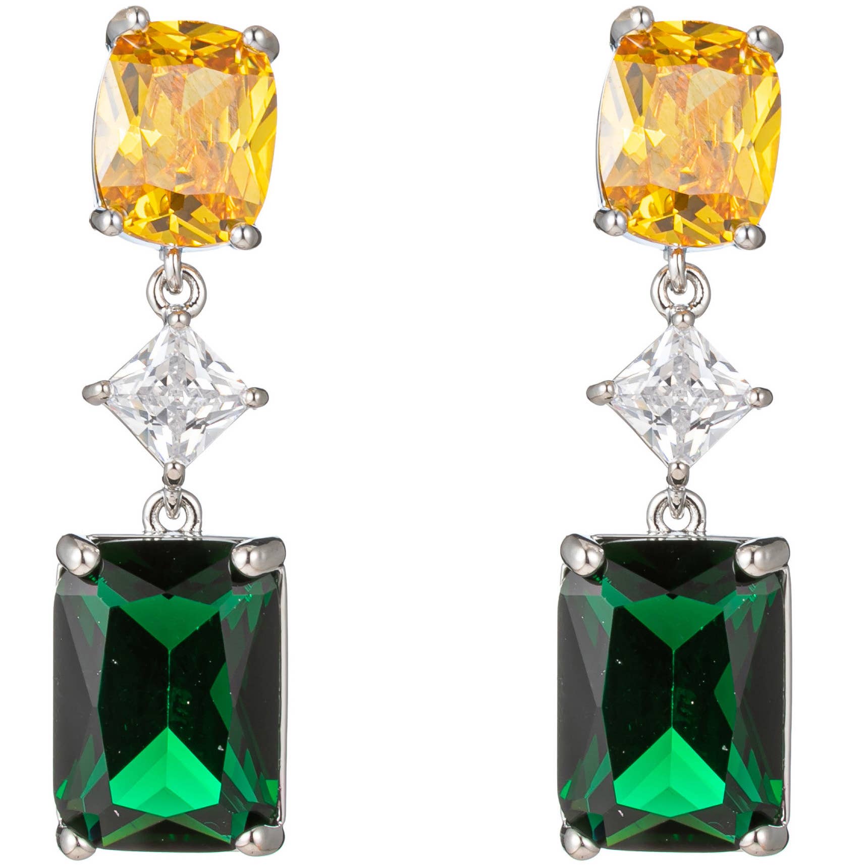 Eye Candy Los Angeles - Wholesale Dangle Earrings - Amelia CZ Crystal Drop Earring0