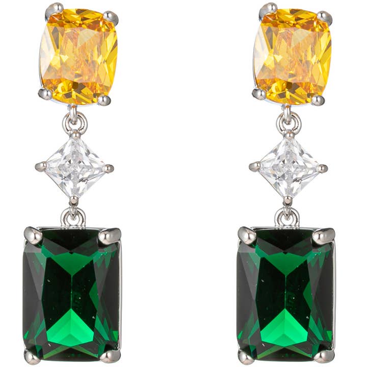 Eye Candy Los Angeles - Wholesale Dangle Earrings - Amelia CZ Crystal Drop Earring