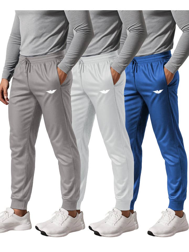 I-Wear Brands - Wholesale Pants – Men's - 3 Pack Men's Track & Training Jogger Pants5
