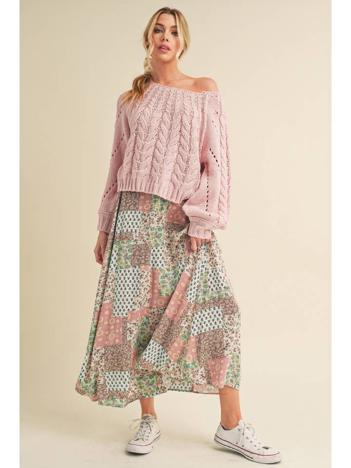 AEMI + CO - Wholesale Skirt - Women's - 773DN Bradyn Print Skirt 3