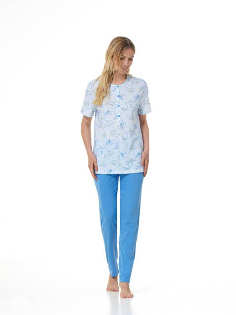 Serafino Pyjamas, Short Sleeve, Long Trousers, LQ175093 for wholesale by Linclalor S.P.A.