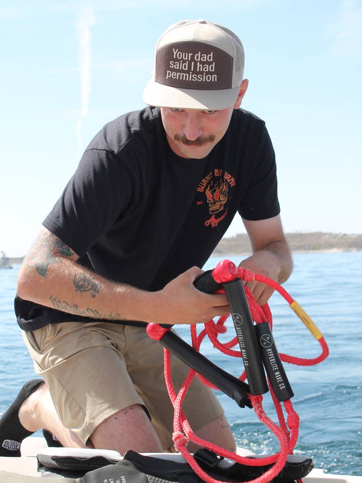 Your dad said embroidered hat for wholesale by Burnt By Bray LLC