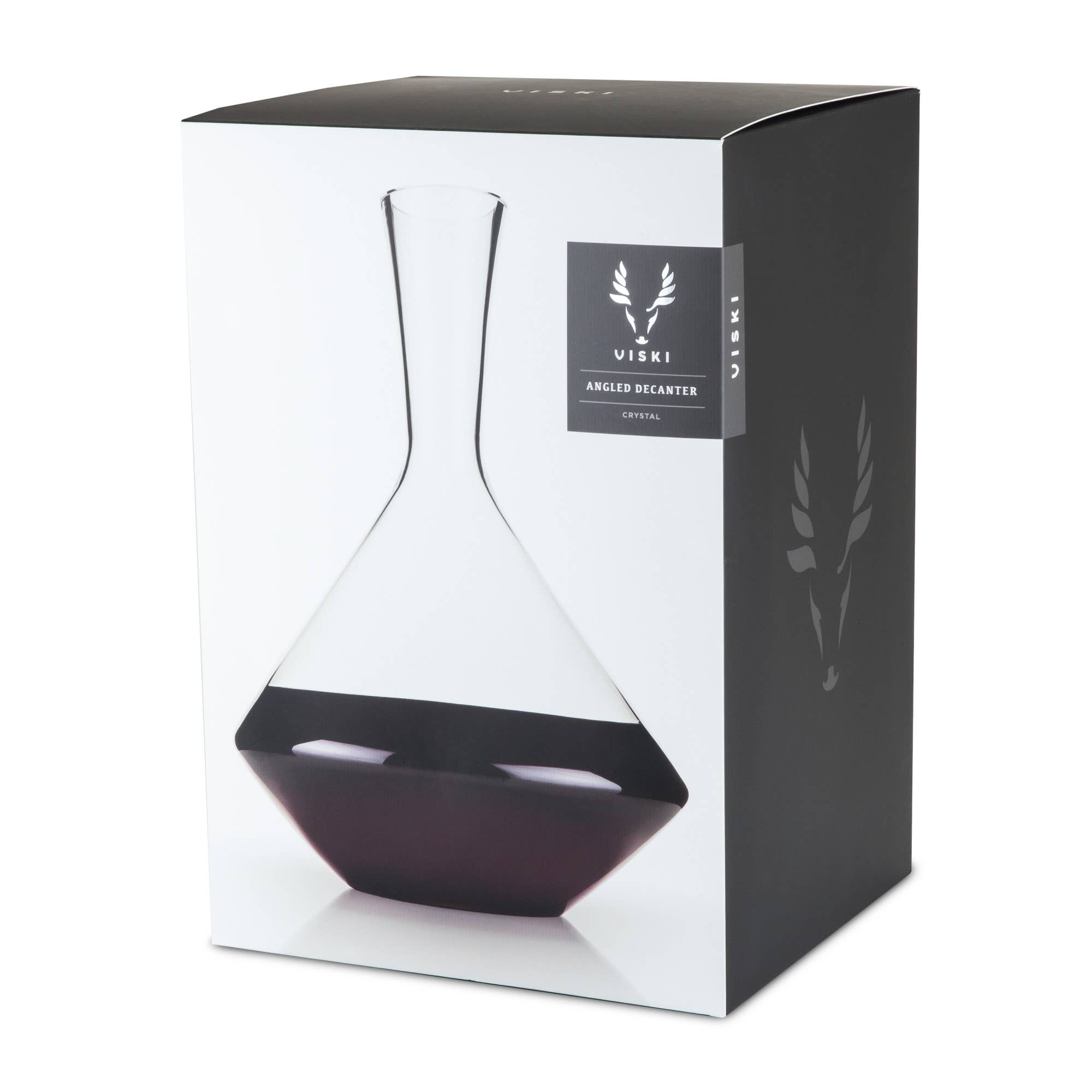 Viski - Wholesale Decanter - Raye™ Angled Crystal Wine Decanter1