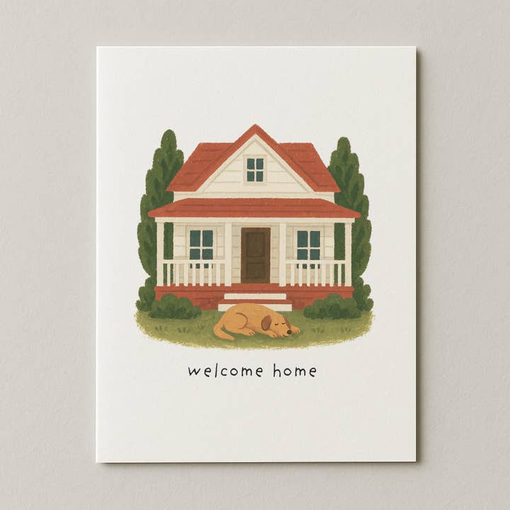 Welcome Home Card Cozy Cottage Card for wholesale by My Country Greetings