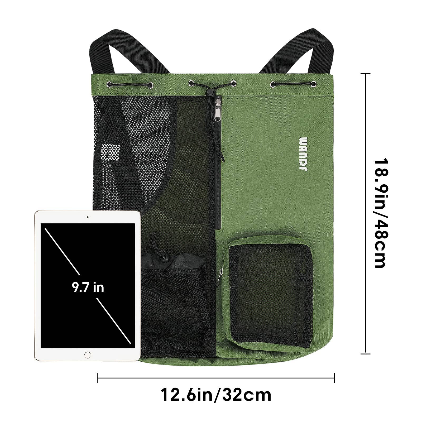 wandf - Wholesale Beach Bag - WANDF Mesh Drawstring Backpack with Wet Pocket Beach Bag61