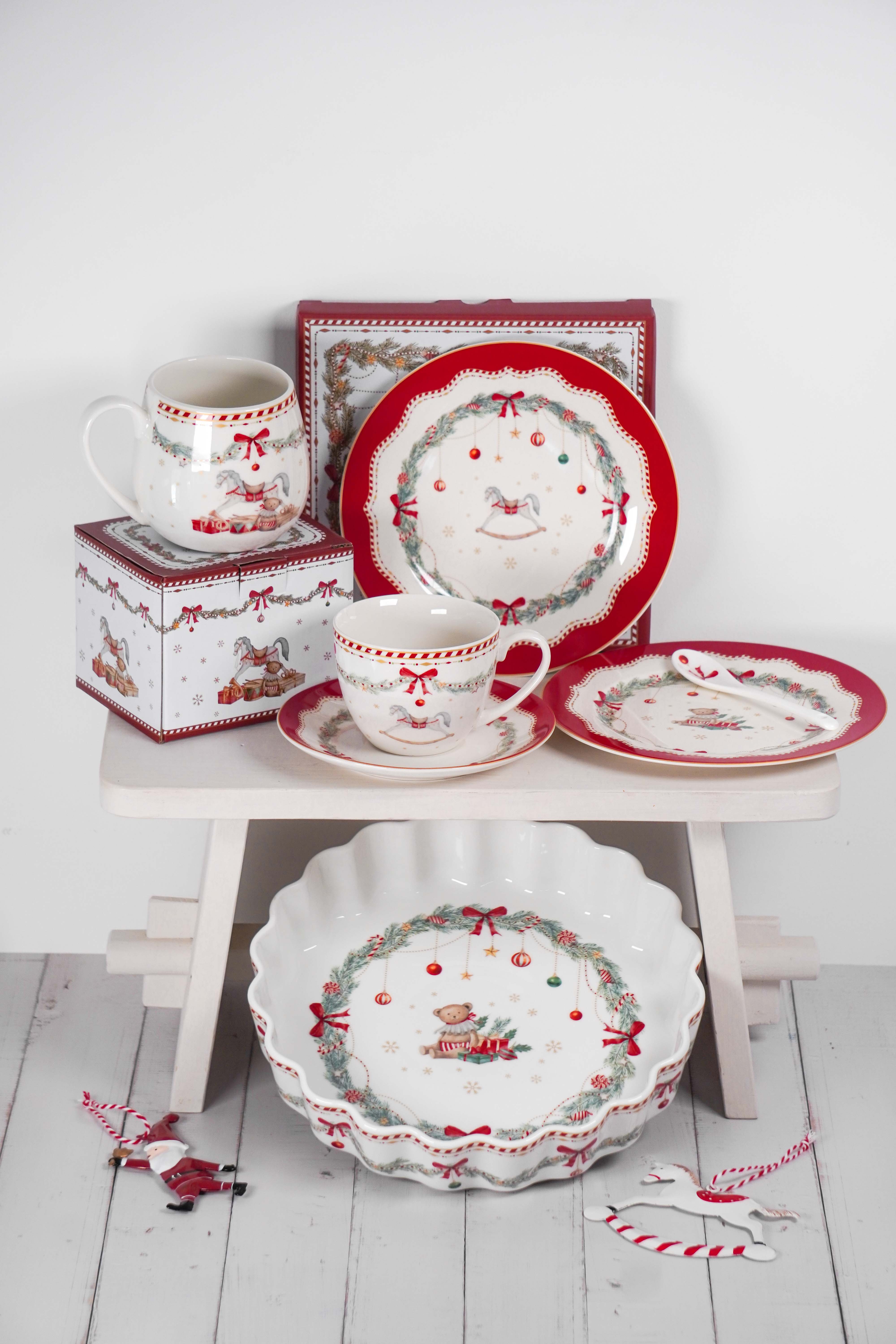 Isabelle Rose - Wholesale Table Spoon (Cutlery) - Porcelain spoon Happy Holidays 13 cm Isabelle Rose2