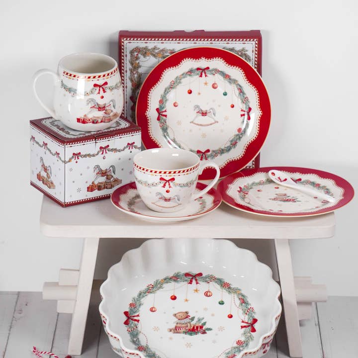 Isabelle Rose - Wholesale Table Spoon (Cutlery) - Porcelain spoon Happy Holidays 13 cm Isabelle Rose2