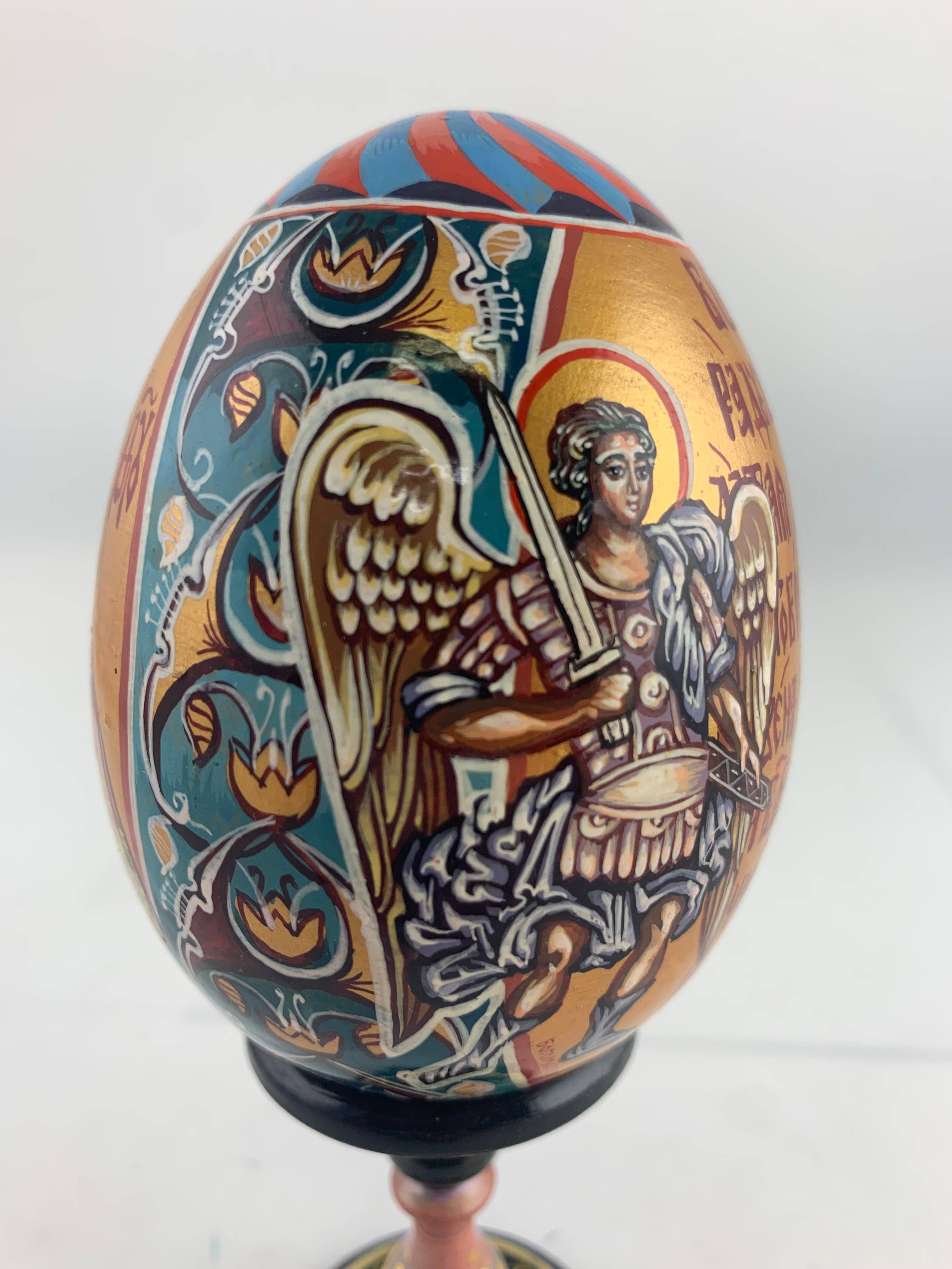 Golden Cockerel - Vendita all'ingrosso Decorazioni da tavolo - Uovo iconico ortodosso panoramico vintage19