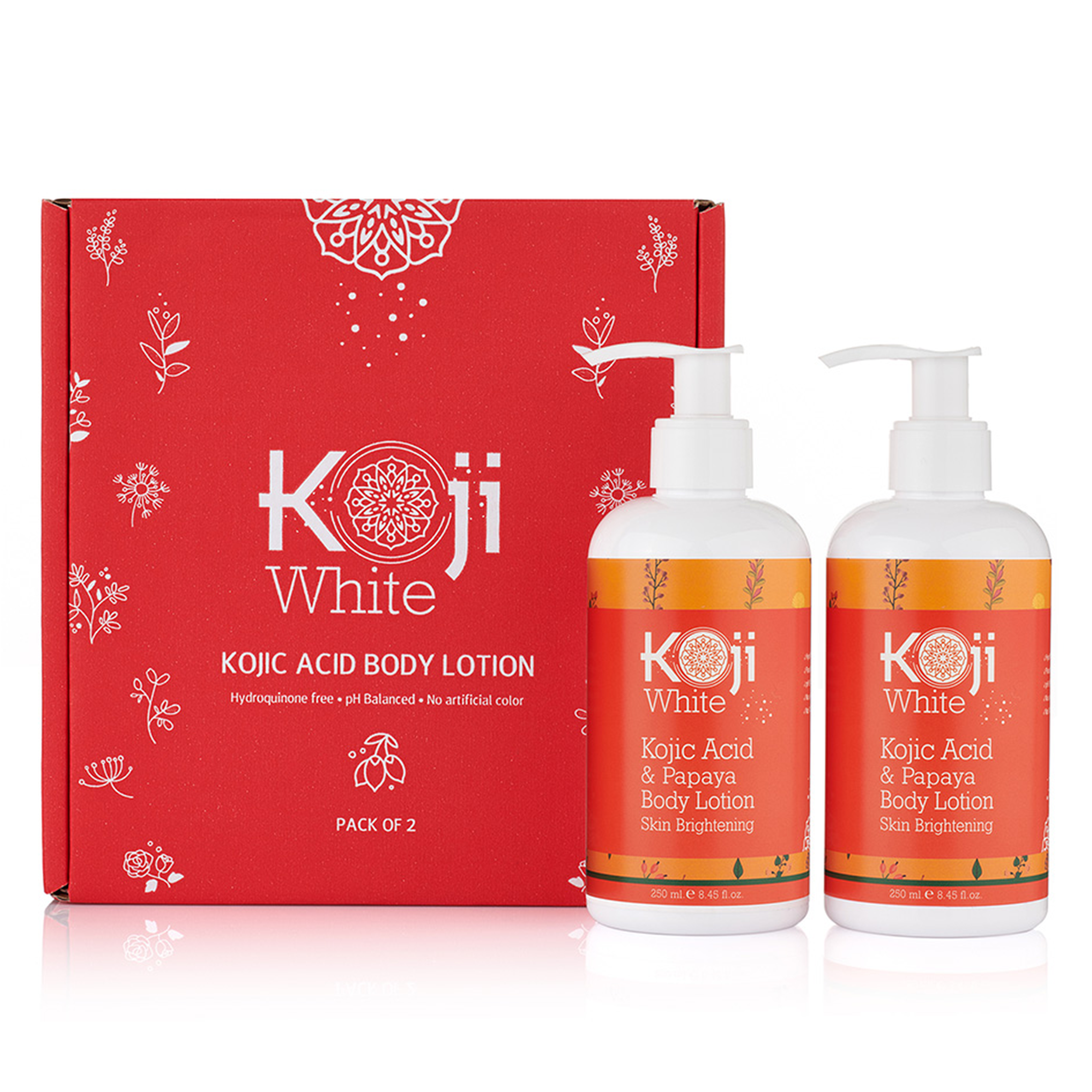 Koji White - Wholesale Body Cream/Lotion - Kojic Acid & Papaya Skin Brightening Body Lotion (2 Bottles)7